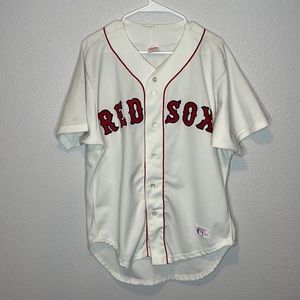 Rawlings Red Sox Vintage Sewn Baseball MLB Jersey Adult size 46
